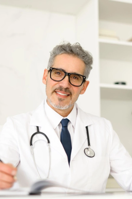 кардиолог ведет онлайн консультацию